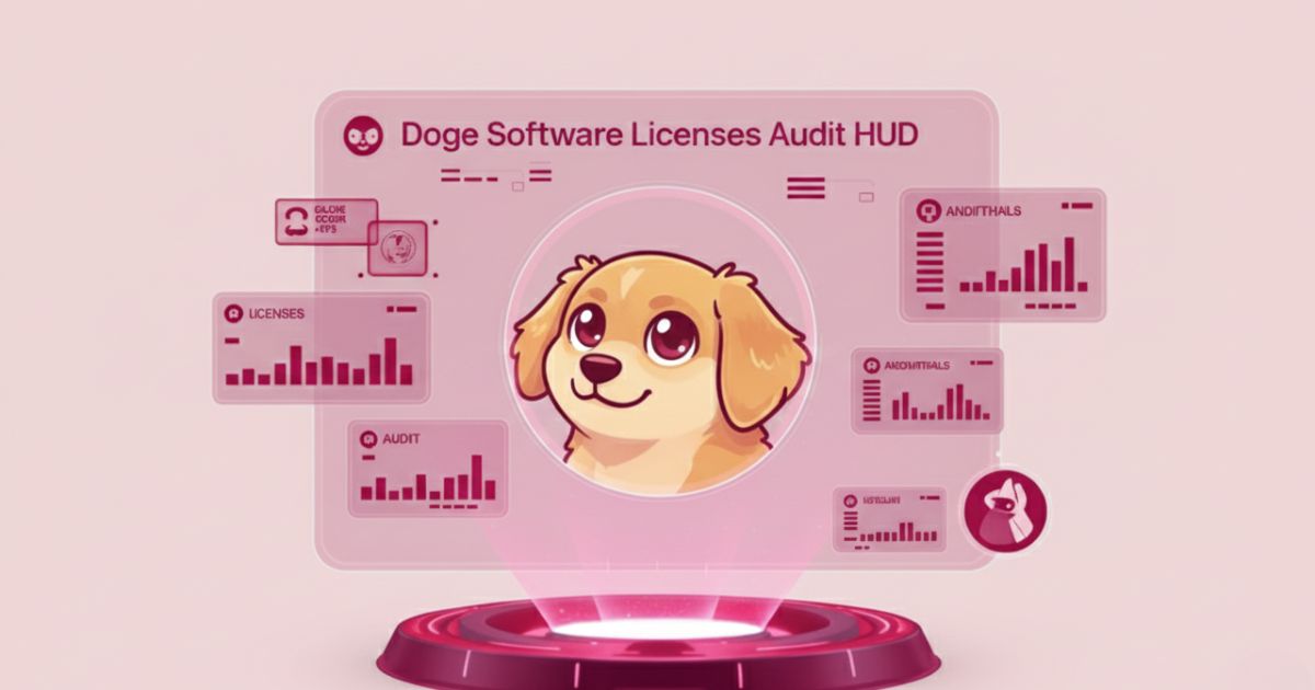 doge software licenses audit hud