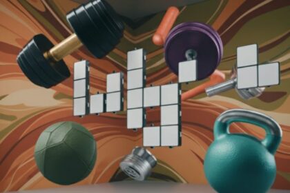 fitness items for swinging crossword clue